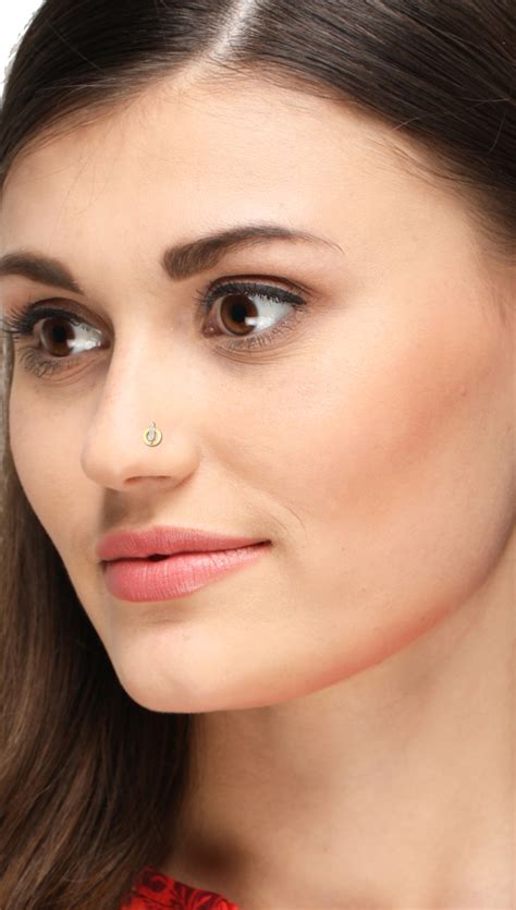 cz  nose ring exotic india art