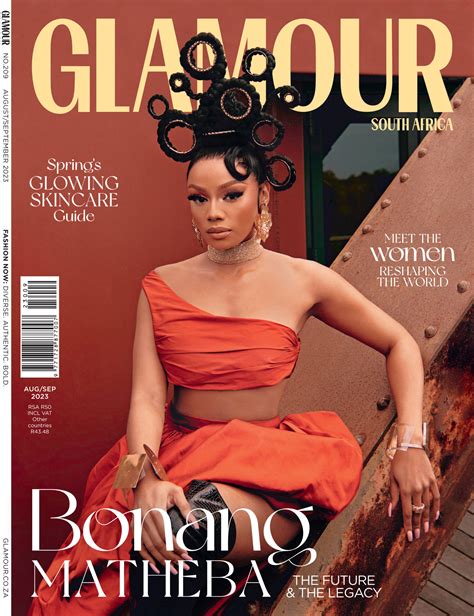Media Goddess — Bonang Matheba — Covers GLAMOUR Magazine SA's Women's