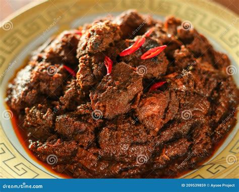 Rendang Sapi stock image. Image of sapi, breakfast, adalah - 209539859