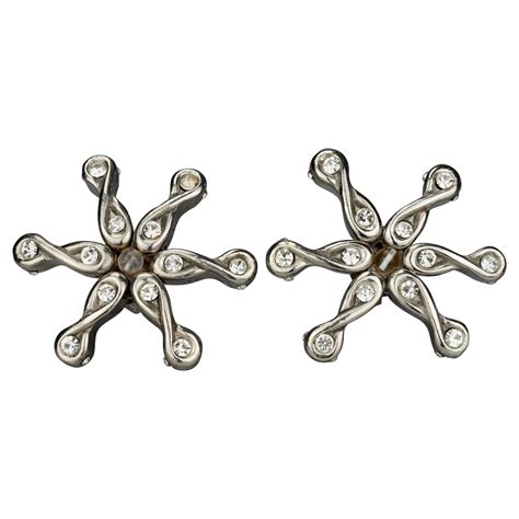 Alexis Lahellec Vintage Rare Hand Dangling Earrings at 1stDibs