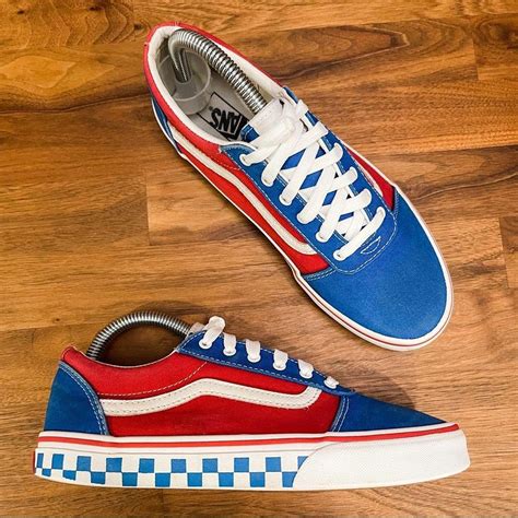 Vans Old Skool shoes. Classic skate shoe and the... - Depop