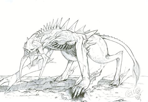 the creature of hell by gmoshiro on DeviantArt