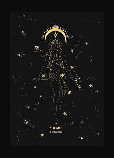 Download Virgo Zodiac Golden Goddess Wallpaper | Wallpapers.com