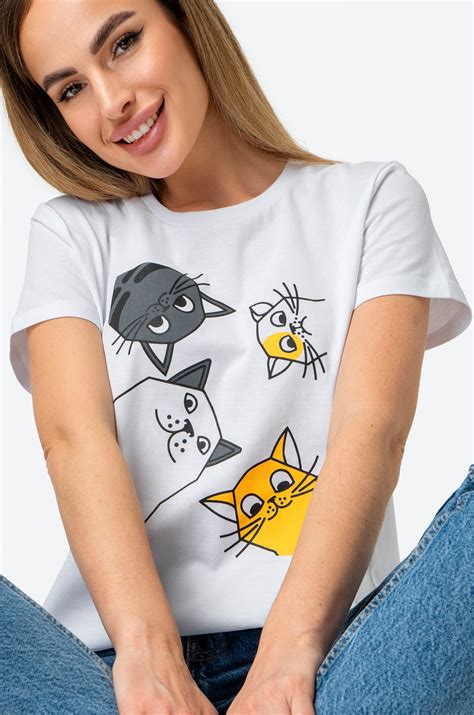 Женская хлопковая футболка Happyfox 6693122 белый купить оптом в ...