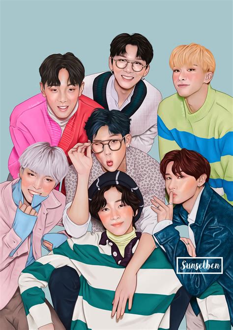 Monsta X OT7 FOREVER | ภาพปะติดสื่อผสม
