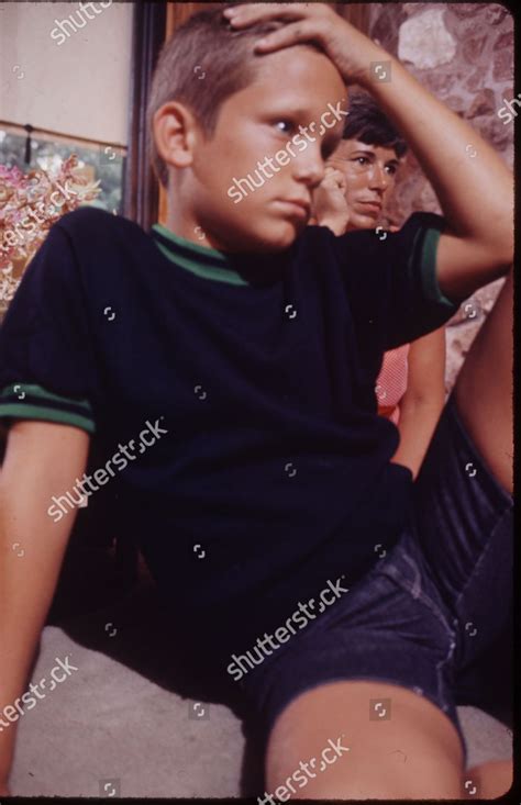 Neil Armstrongs Family Watching Television Houston Editorial Stock ...