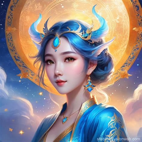 2D Blue Avatar for 2025 Facebook Profile | Stable Diffusion Online