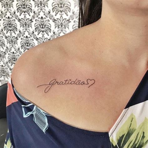 Tatuagem Gratidão Feminina