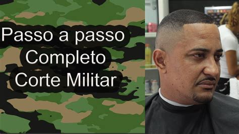 Corte Militar Masculino Crespo - como fazer Corte de Cabelo Militar em cabelo Crespo-Passo a Passo ...