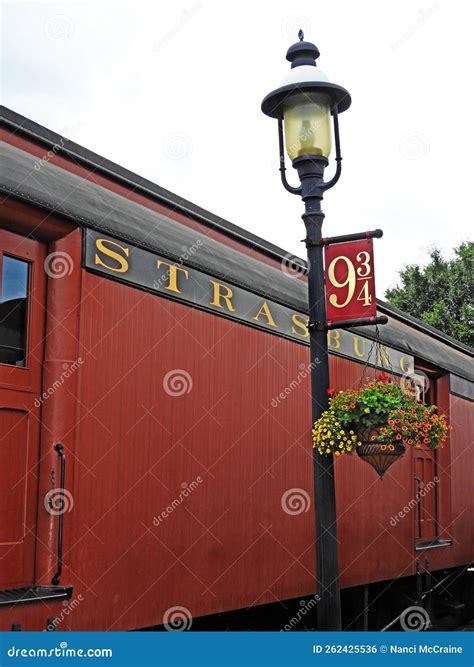 Strasburg Railroad Train Station Historic Grounds Editorial Photo