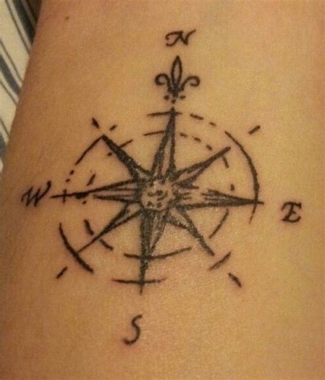north star  chest star tattoo  north south east west north