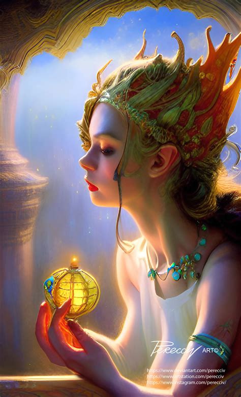 ArtStation - Elf girl with magic lamp