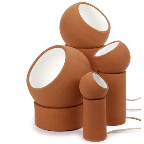 Terra terracotta design lamp - Modern and artisanal lighting - Serax
