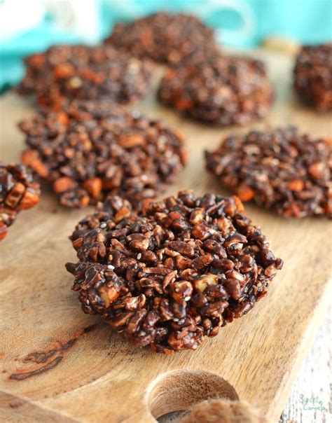 healthy chocolate crackles enjambres de chocolate saludables sweet