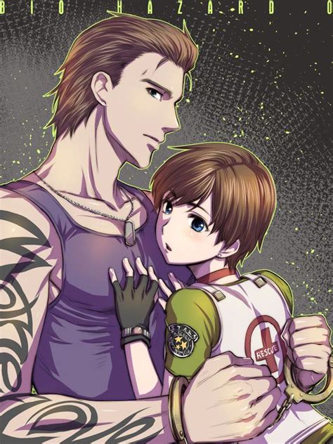 Beautiful art of Billy Coen & Rebecca Chambers from Resident Evil Zero