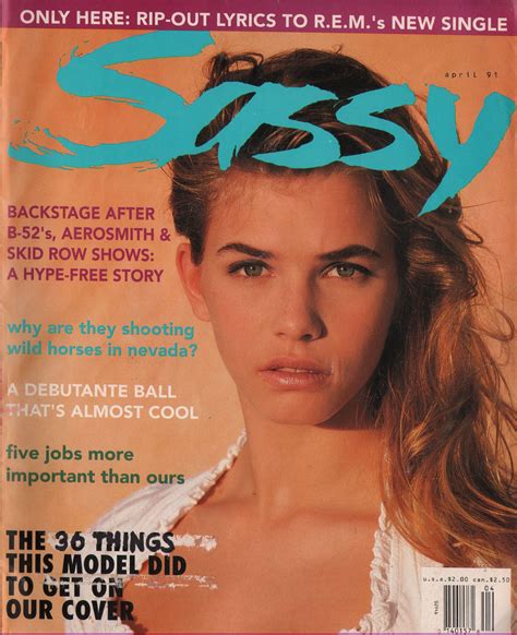 Sassy, April 1991 | Niki taylor, Mademoiselle magazine, Seventeen magazine