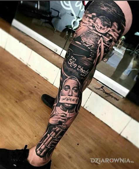 Tatuaż slim shady | Autor: *LEE* - dziarownia.pl