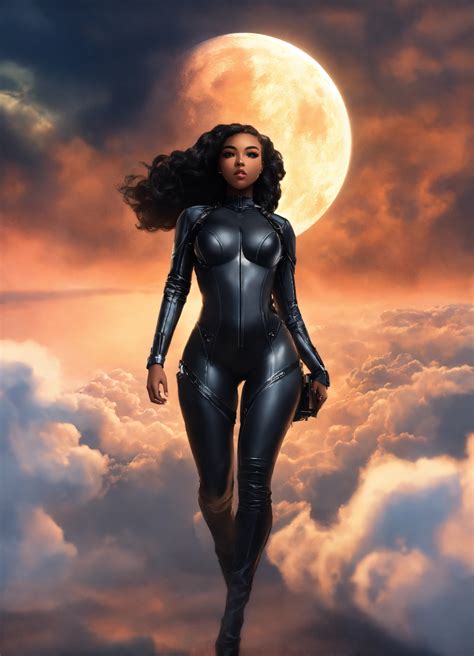 Lexica - , a beautiful black girl goddess, a hottie, perfect face