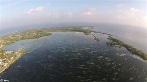 Aerial View of Hithadhoo, Addu City, Maldives - Drone Photography