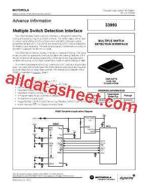 MC33993 Datasheet(PDF) - Motorola, Inc