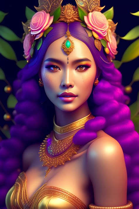 Lexica - Personified forest goddess as a cute and adorable waifu, pop