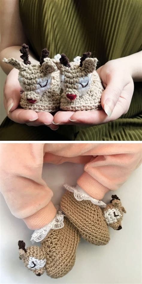 Crochet Animal Baby Booties