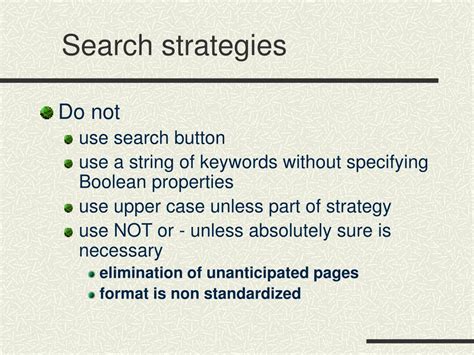 basic internet search techniques powerpoint