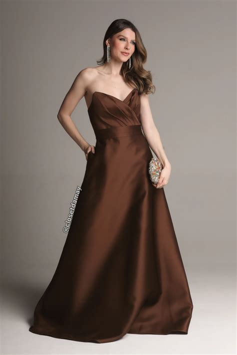 Looks Com Vestido Marrom - Vestido marrom: 15 looks para casamentos e festas – Margarida Rosa