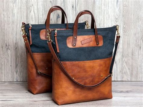 Осинка | Best tote bags, Leather bags handmade, Canvas leather bag