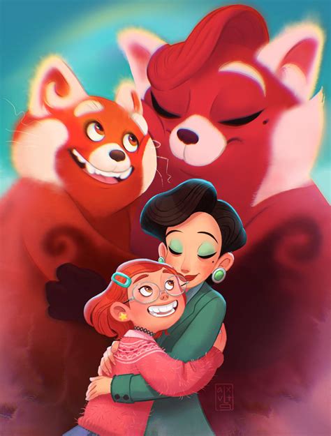 Mei Lee and Ming Lee with their panda forms spending time as mother and