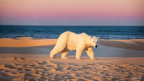 Polar Bear in the desert - Photorealistic AI by AinvasArt on DeviantArt