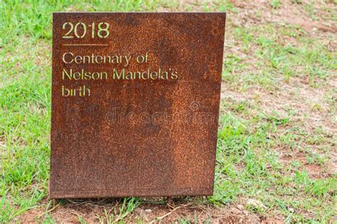 A Plaque Marking the Centenary of Nelson Mandela`s Birth Editorial ...
