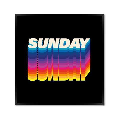 Купить арт постер - Sunday. - в магазине Мой Постер