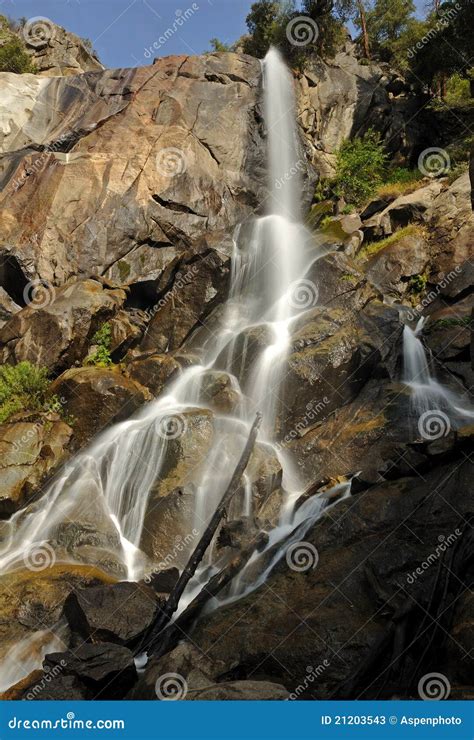 Grizzly Falls - Kings Canyon National Park Stock Image - Image of river ...