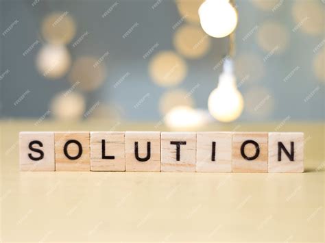 premium photo solution motivational words quotes concept