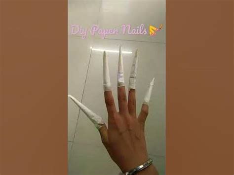 Diy Paper Nails 💅💅 - YouTube