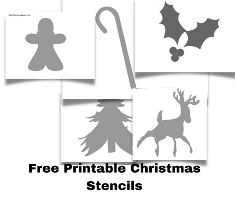 Free Printable Christmas Stencils