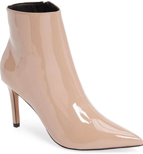 Topshop Mimosa Pointy Toe Bootie (Women) | Nordstrom | Nude ankle boots