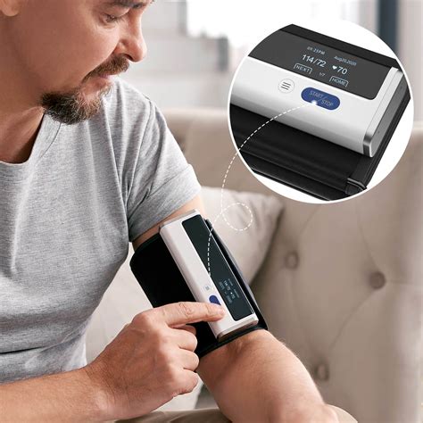 Smart Upper Arm Portable Blood Pressure Monitor, Bluetooth BP Machine with One Piece Design – Wellue