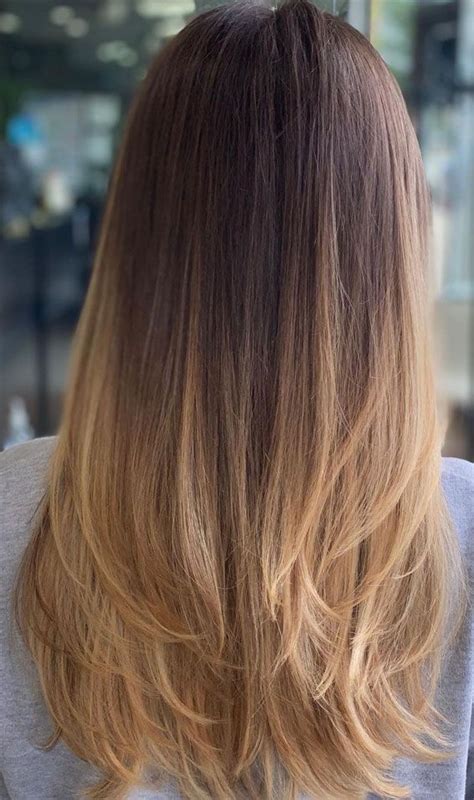 35 Best layered haircuts 2021 : Ombre Layered Haircut | Girl haircuts ...