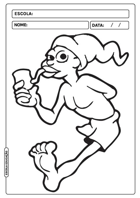 58 Desenhos do Saci Pererê para colorir - Folclore brasileiro