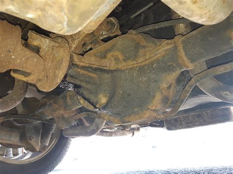 Noticed some oil leaking out of my rear diff area before jacking it up