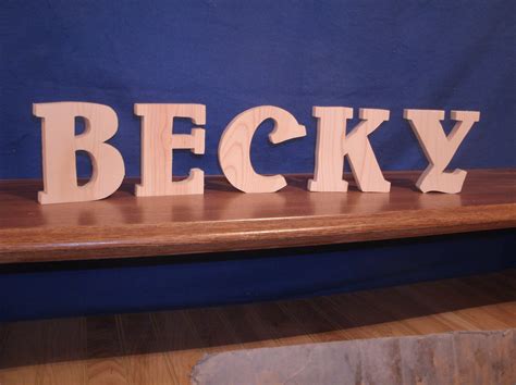 Wooden Letters Free Standing Letters Wooden Alphabet - Etsy