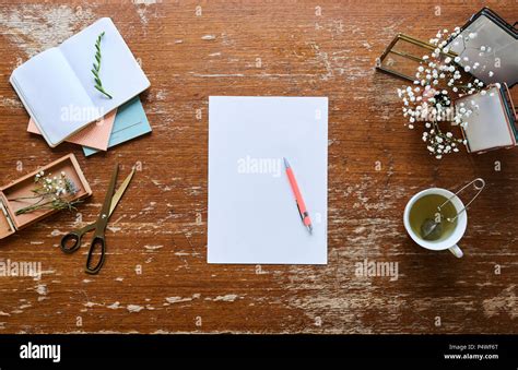 writing notes   individual  creative workspace stock photo alamy
