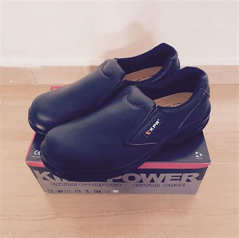 King Power Black Safety Shoes O-807, Men's Fashion, Footwear, Boots on