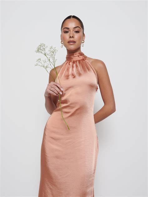 Odelle Maxi Bridesmaid Dress - Cinnamon – Pretty Lavish