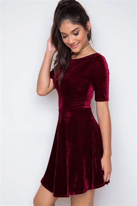 velvet dress - dresses
