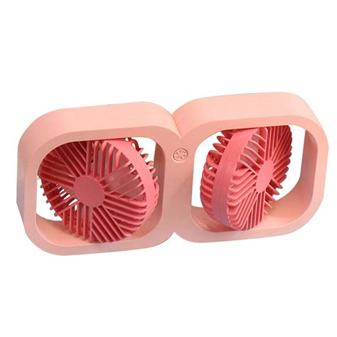 Mini ventilador, ventilador de escritorio de doble cabezal, ventilador de escritorio portátil
