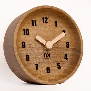 Wooden Analog Desktop Clock, Wood Desk Clock, Home Decor Clock, Desk ...