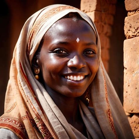 Sudanese woman from Sudan typical national citizen | Premium AI ...
